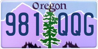 OR license plate 981QQG
