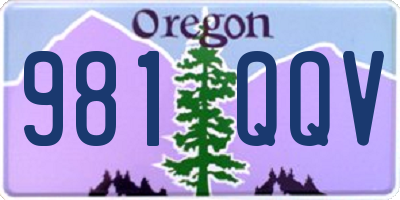 OR license plate 981QQV