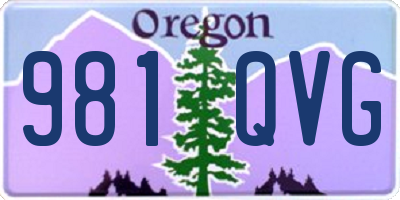 OR license plate 981QVG