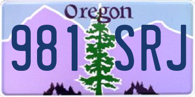 OR license plate 981SRJ