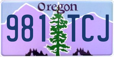 OR license plate 981TCJ
