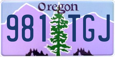 OR license plate 981TGJ