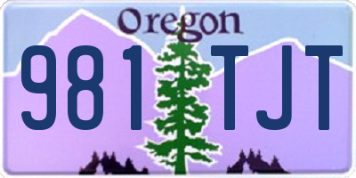 OR license plate 981TJT