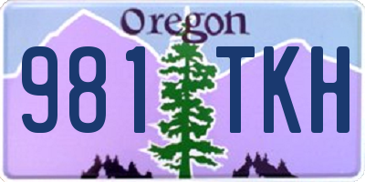 OR license plate 981TKH
