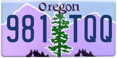 OR license plate 981TQQ