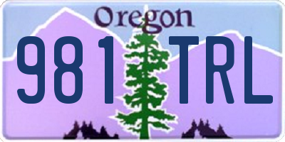 OR license plate 981TRL