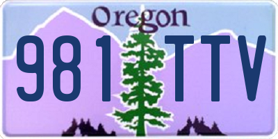 OR license plate 981TTV