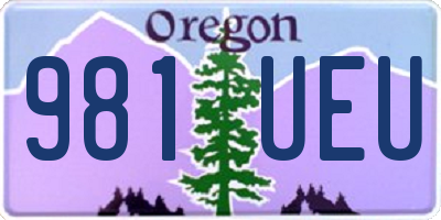 OR license plate 981UEU