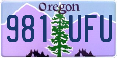 OR license plate 981UFU