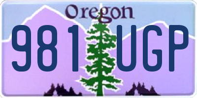 OR license plate 981UGP