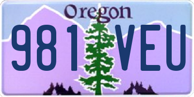 OR license plate 981VEU