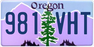 OR license plate 981VHT