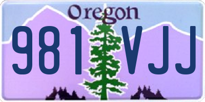 OR license plate 981VJJ