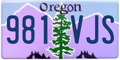 OR license plate 981VJS