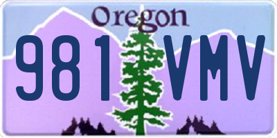 OR license plate 981VMV
