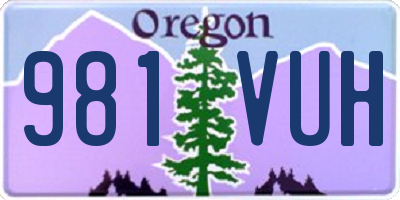 OR license plate 981VUH