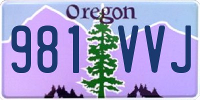 OR license plate 981VVJ