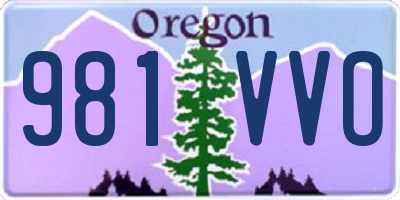 OR license plate 981VVO