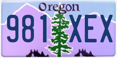 OR license plate 981XEX