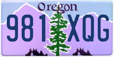 OR license plate 981XQG