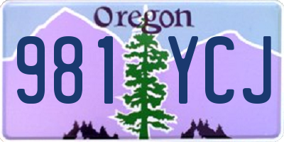 OR license plate 981YCJ