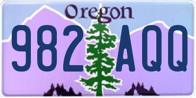 OR license plate 982AQQ