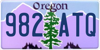 OR license plate 982ATQ