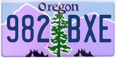 OR license plate 982BXE