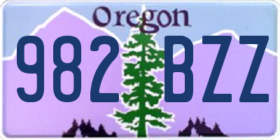 OR license plate 982BZZ