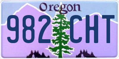 OR license plate 982CHT