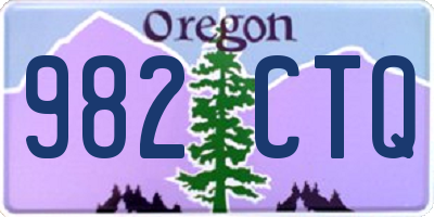 OR license plate 982CTQ