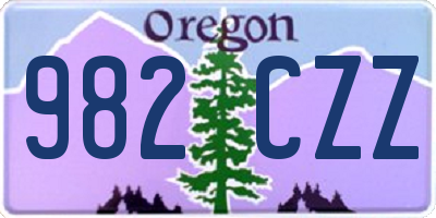 OR license plate 982CZZ