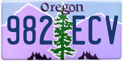 OR license plate 982ECV