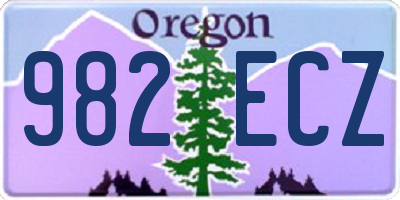 OR license plate 982ECZ