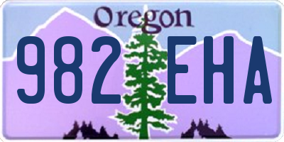 OR license plate 982EHA