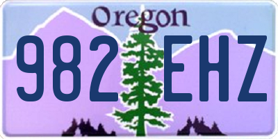 OR license plate 982EHZ