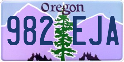 OR license plate 982EJA