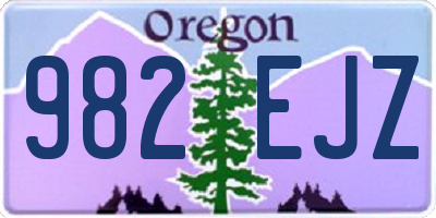 OR license plate 982EJZ