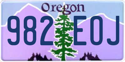 OR license plate 982EOJ