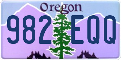 OR license plate 982EQQ