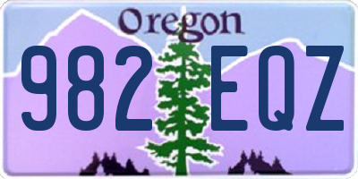 OR license plate 982EQZ