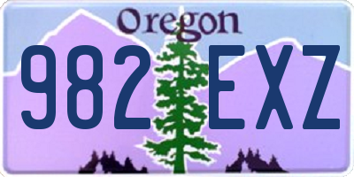 OR license plate 982EXZ