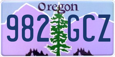 OR license plate 982GCZ