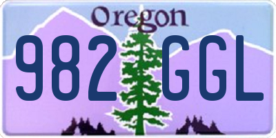 OR license plate 982GGL