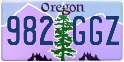 OR license plate 982GGZ