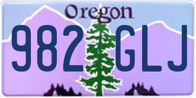OR license plate 982GLJ