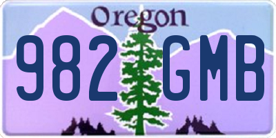 OR license plate 982GMB
