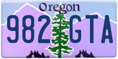OR license plate 982GTA