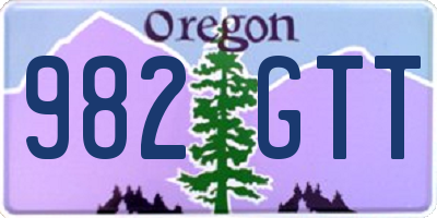 OR license plate 982GTT