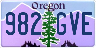 OR license plate 982GVE